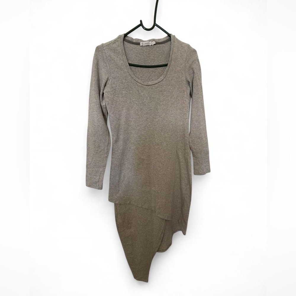 Alternative Apparel gray long sleeve asymmetrical dress - size S